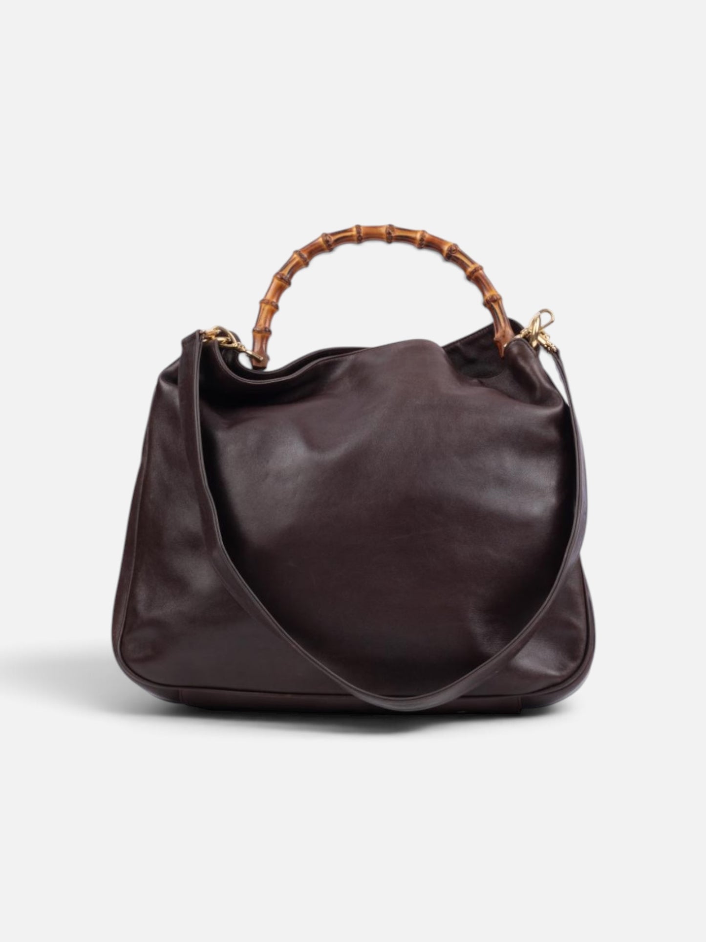 Vintage Gucci Bamboo Leather Bag |Tom Ford Era, Early 2000s