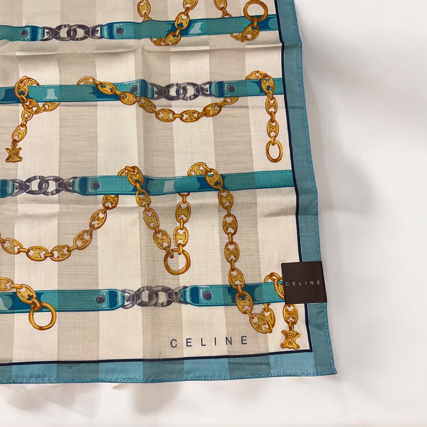 Vintage Celine Silk Handkerchief