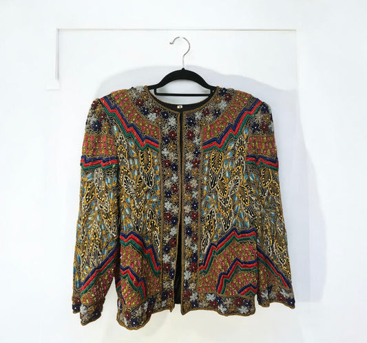 Vintage hand made beaded jacket