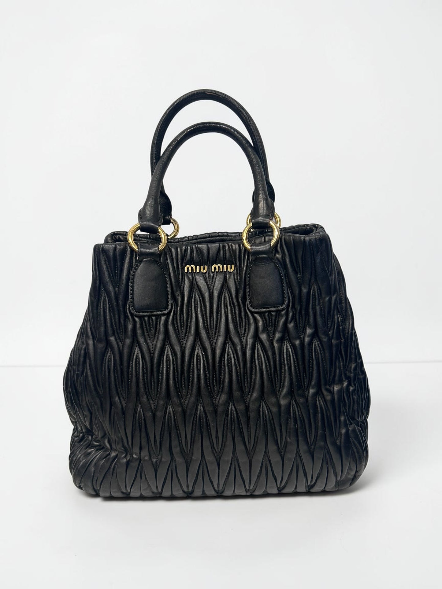 Miu Miu Matelassé Leather Bag |Early 2000s