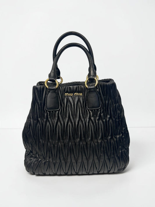 Miu Miu Matelassé Leather Bag |Early 2000s