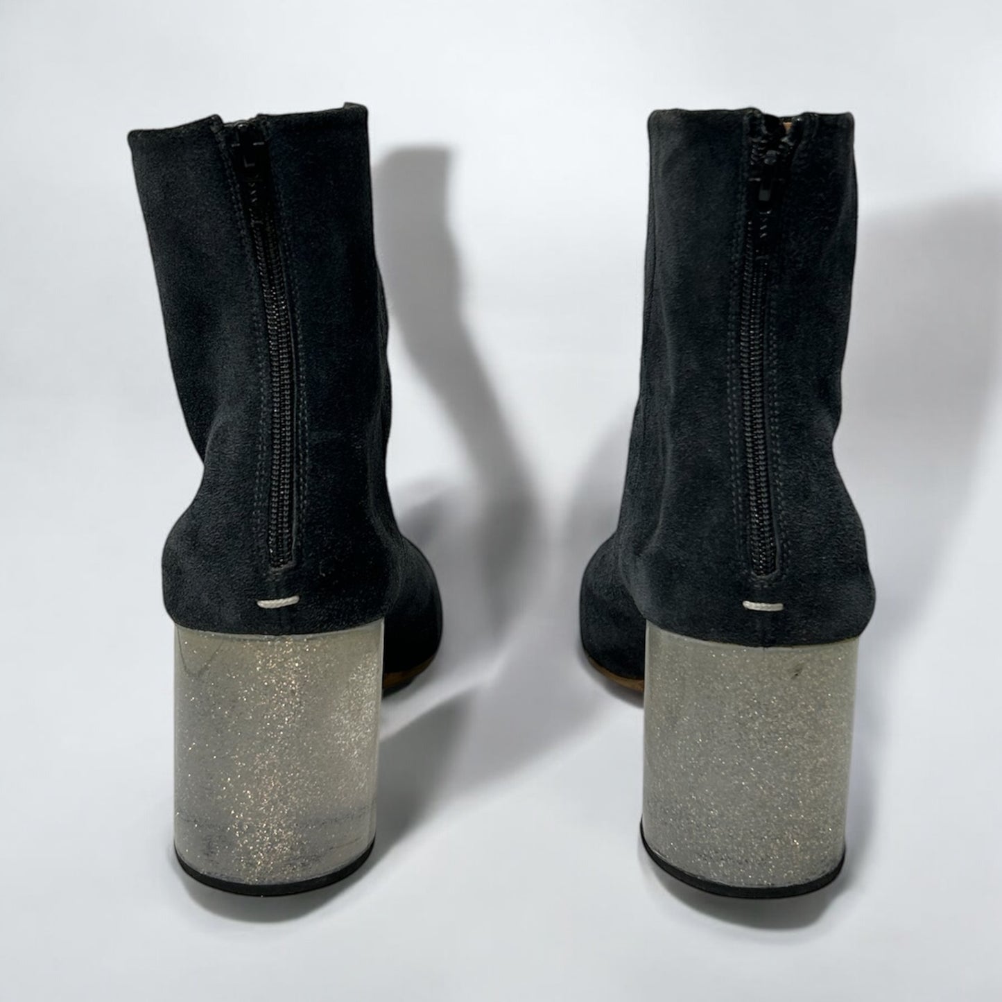 MM6 suede ankle boots