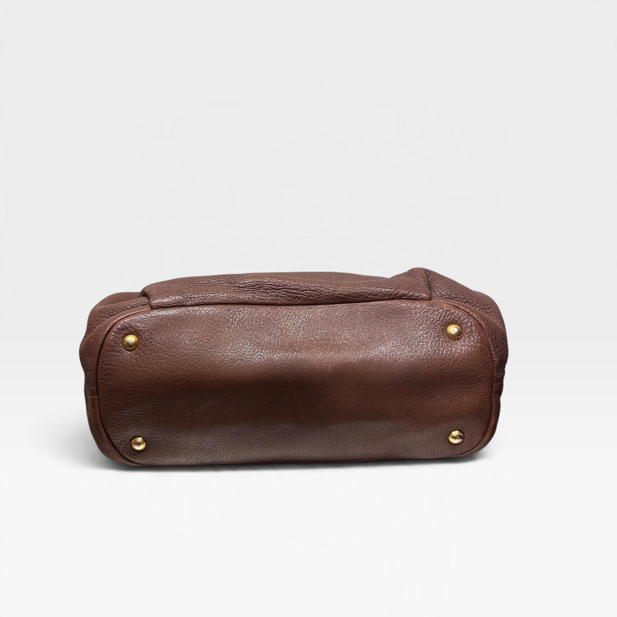 Vintage Prada Brown Leather Shoulder Bag | Early 2000s
‫