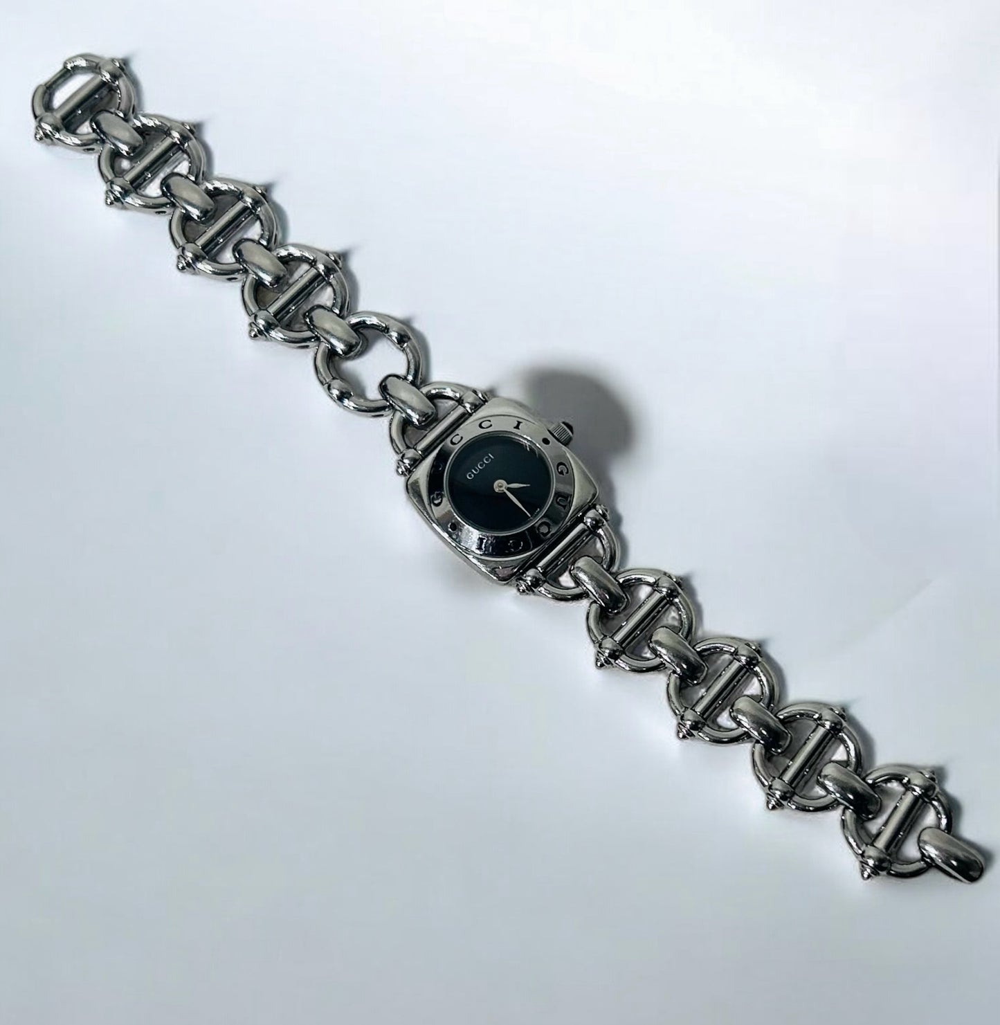 Gucci Stainless Steel Chain Bracelet Watch | 1990s