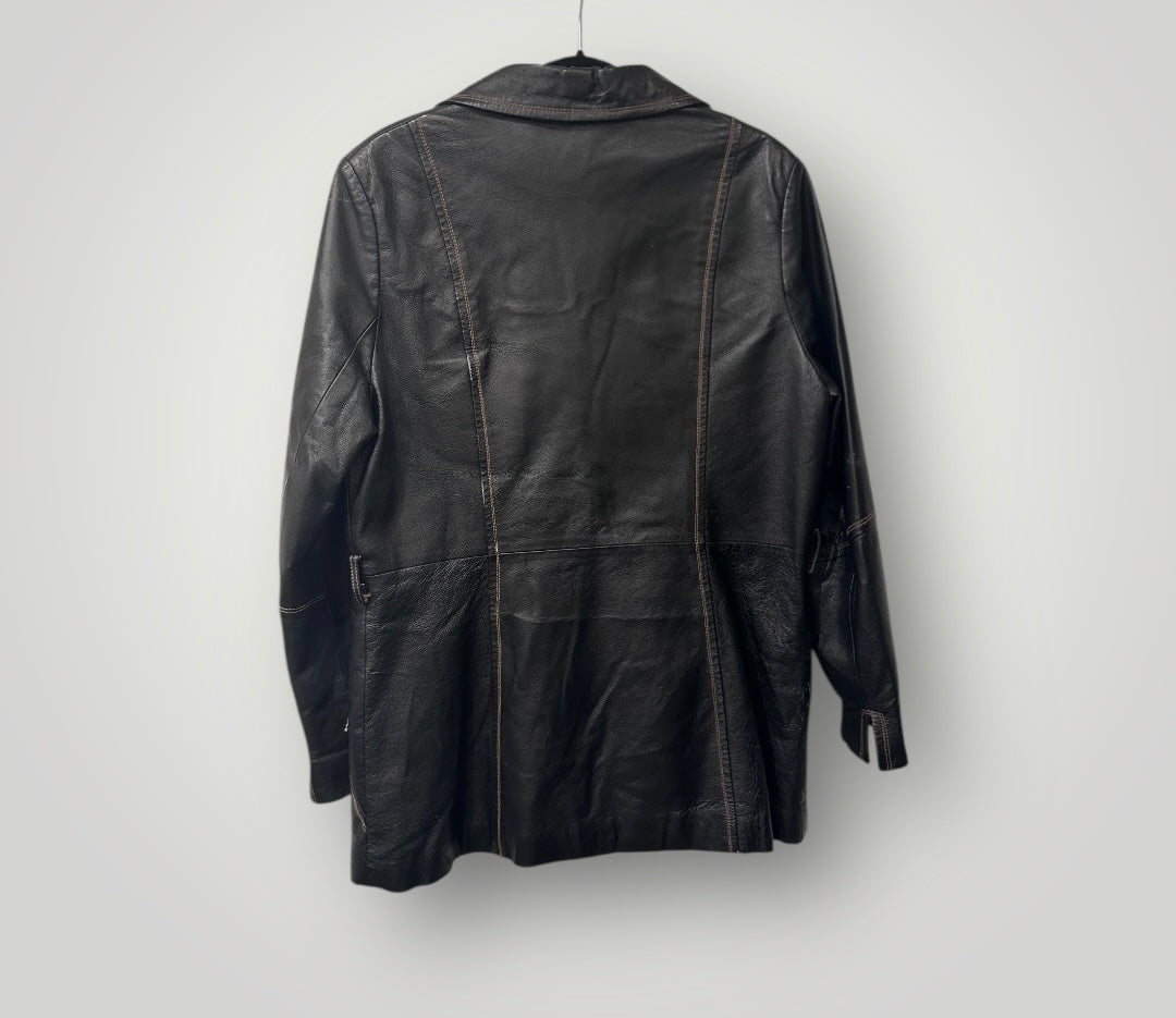 Vintage Black Leather Jacket