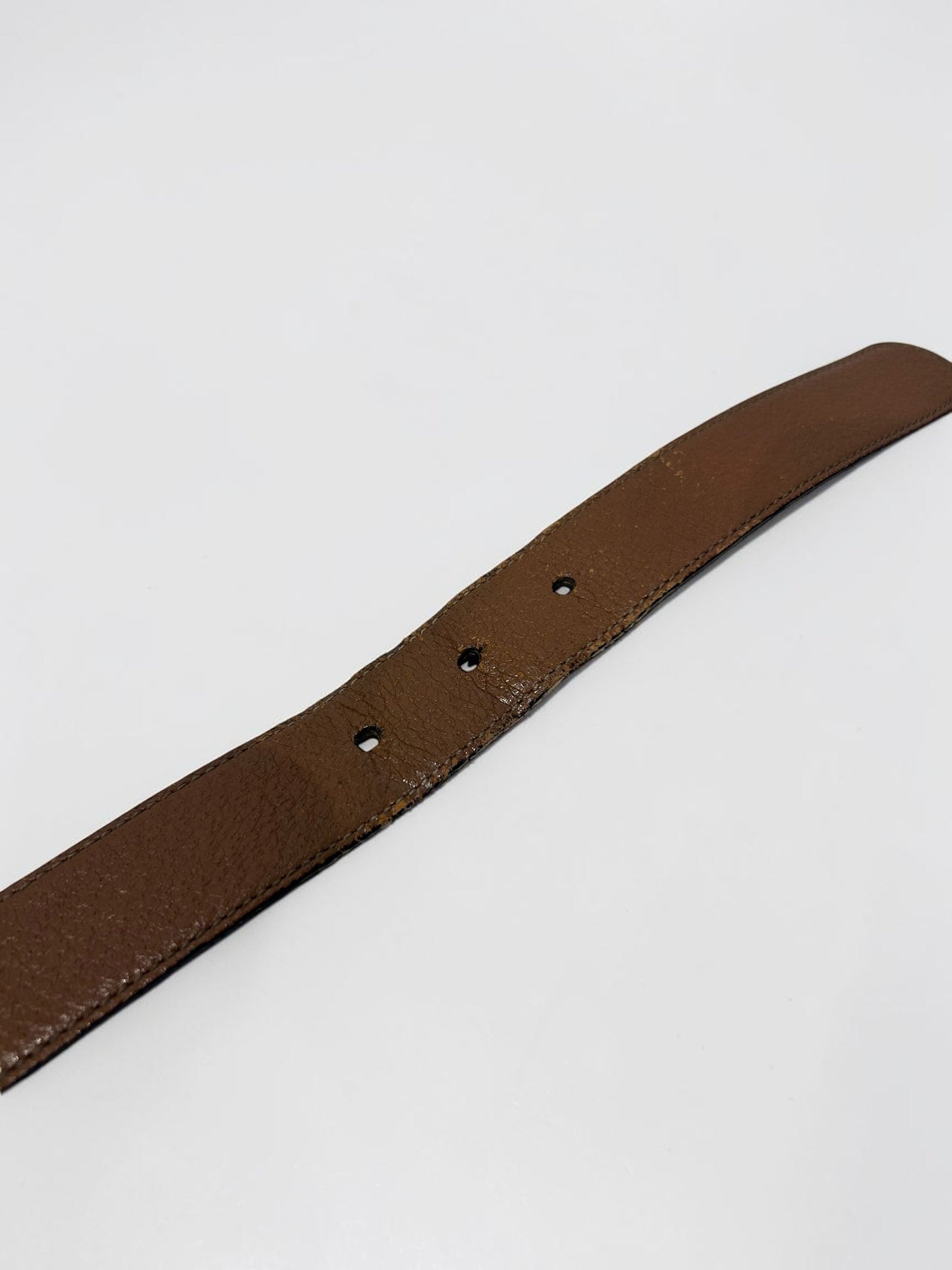 Vintage Gucci Brown Leather Belt