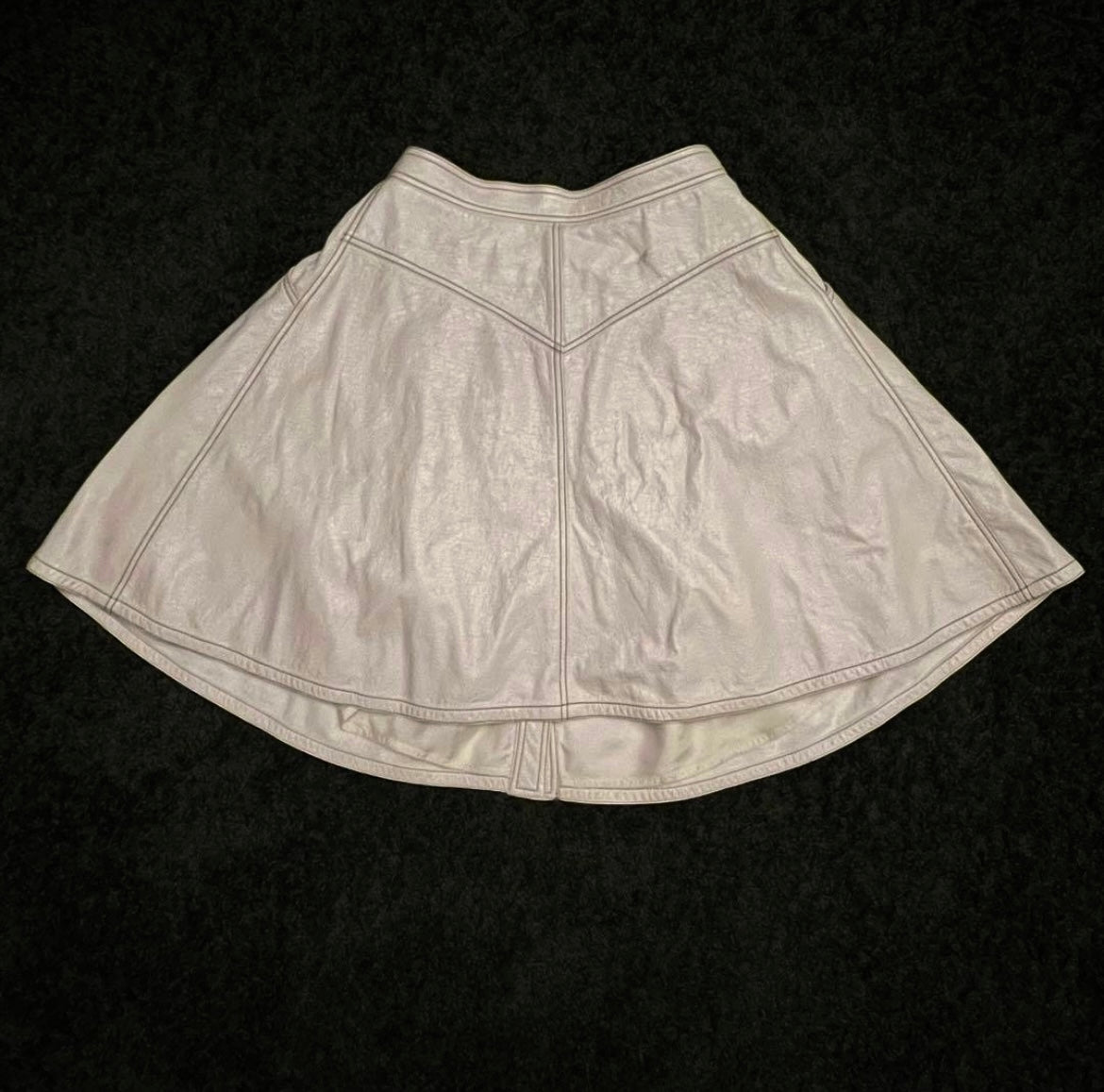 Miu Miu 2014 Cotton-PU Mini Skirt