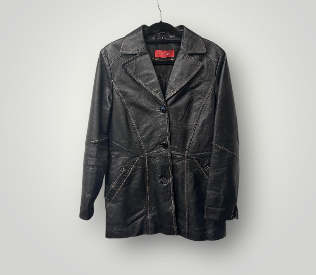 Vintage Black Leather Jacket