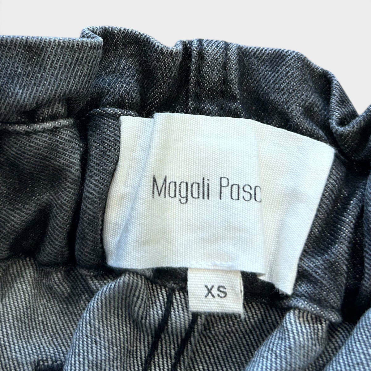 Magali Pascal High-Waisted Washed Black Jeans