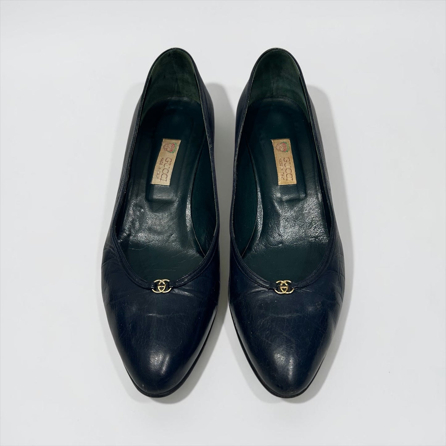 Vintage Gucci Leather Pumps|Late 80s