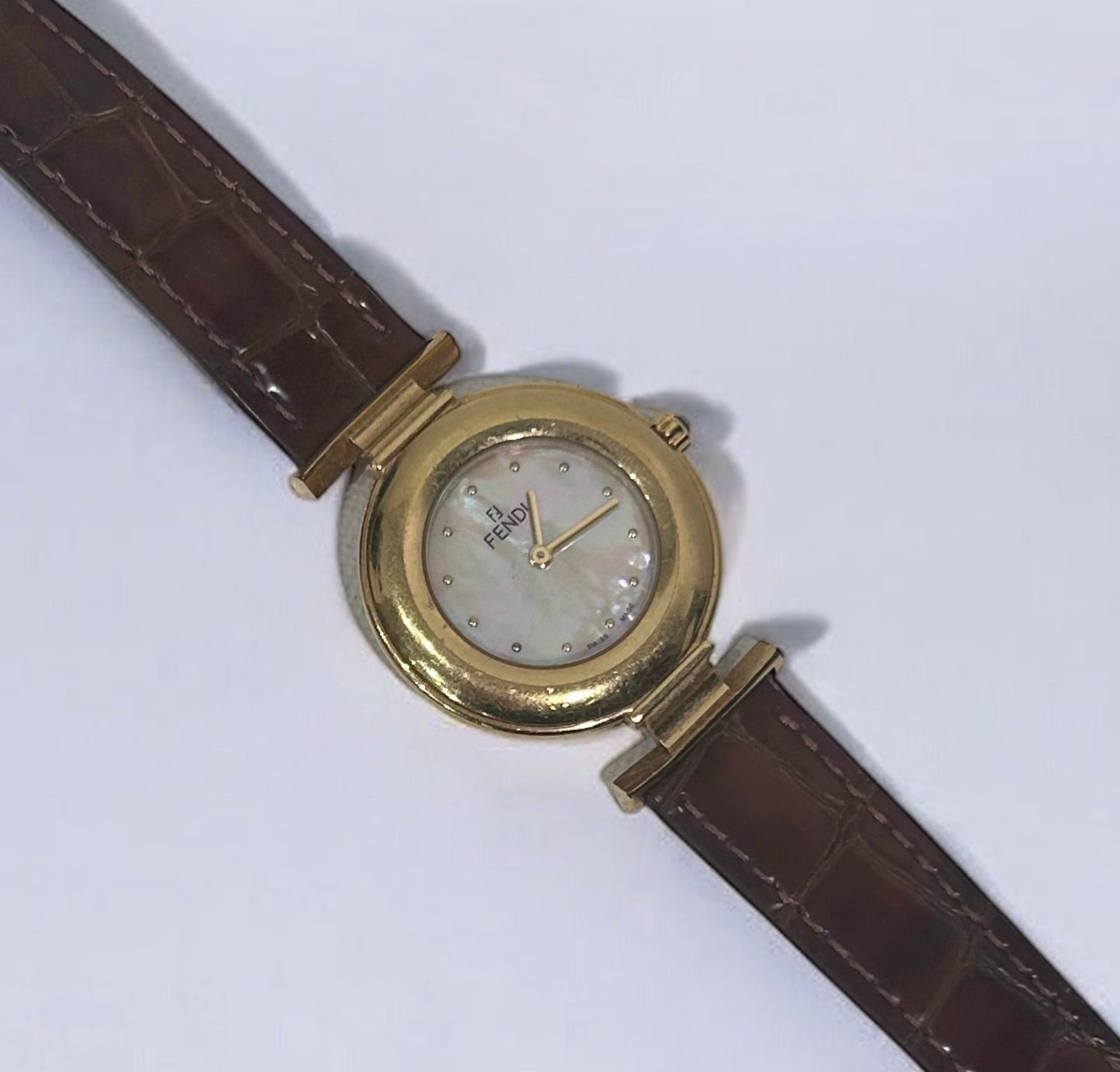 Vintage Fendi Mothet of pearl dial watch
