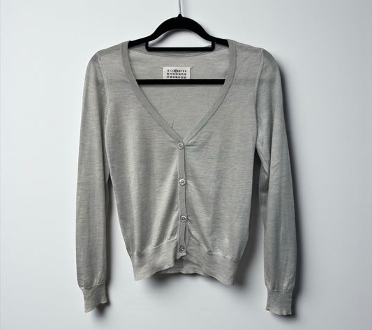 Maison Margiela Light Grey Cashmere-Silk Cardigan, Early 2000’s