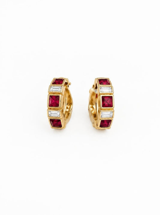 Vintage D’Orlan Gold-Plated Hoop Earrings | 1990s