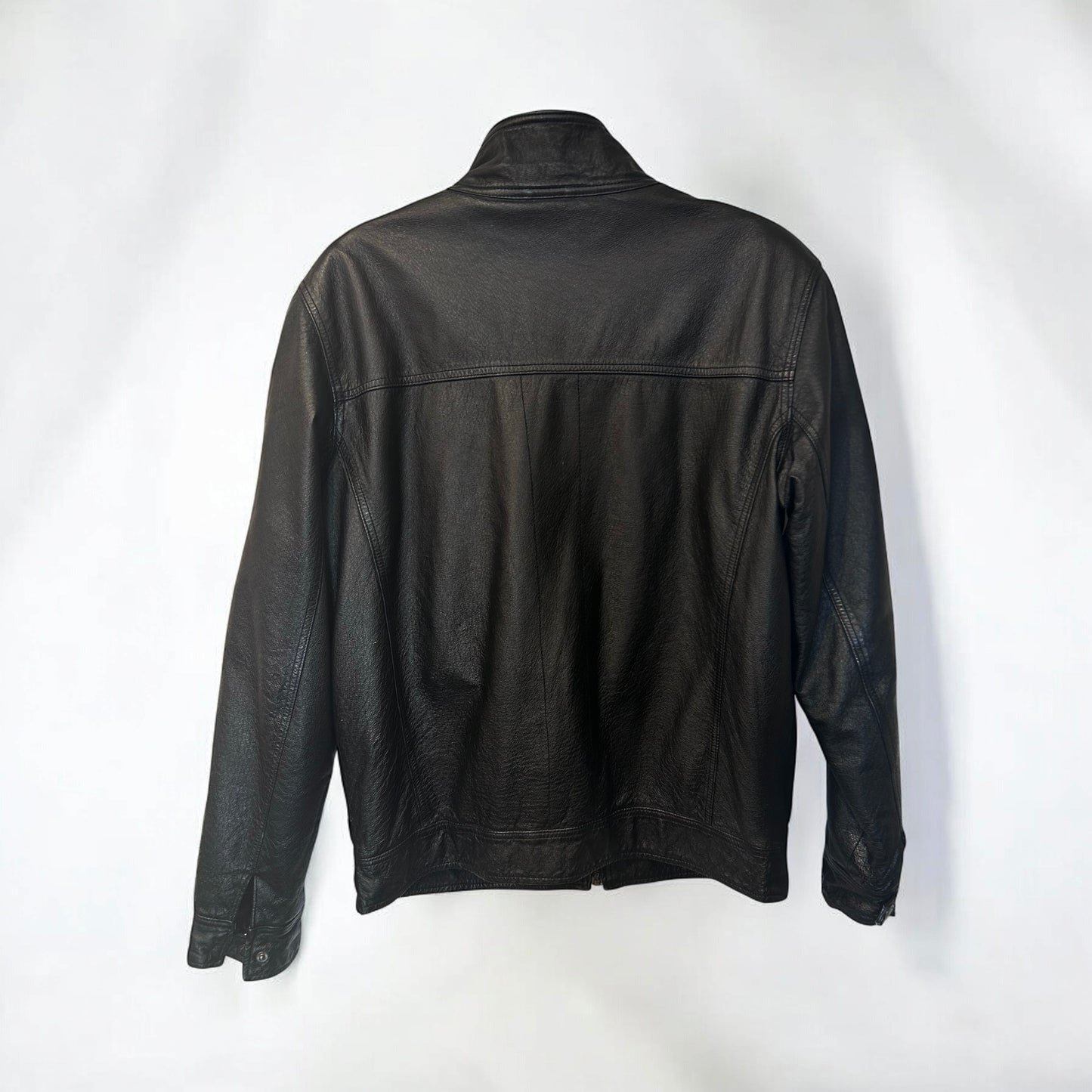 Early 2000s Castro Black Leather Jacket