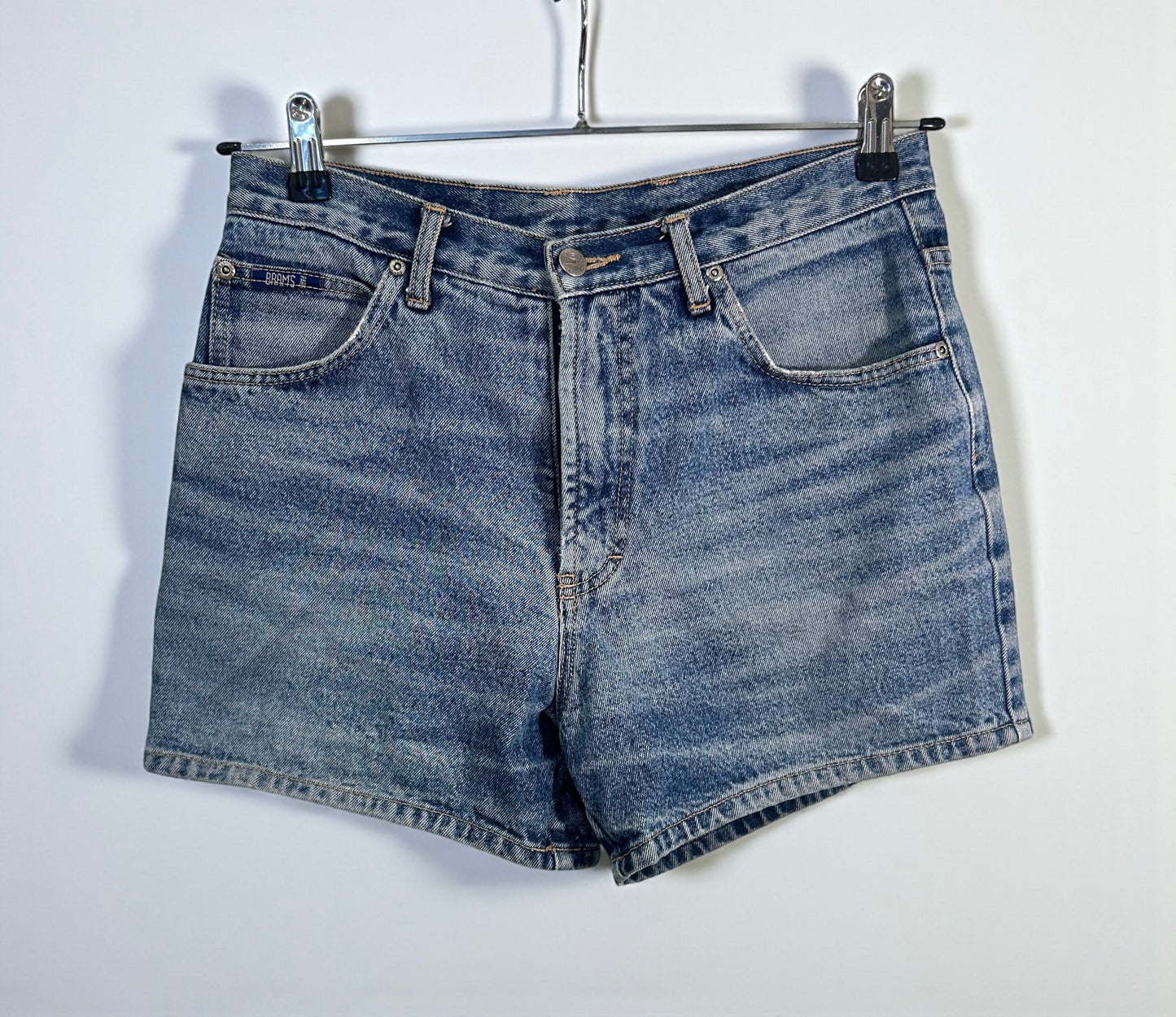 Vintage BRAMS Paris High Waisted Denim Shorts| 90s