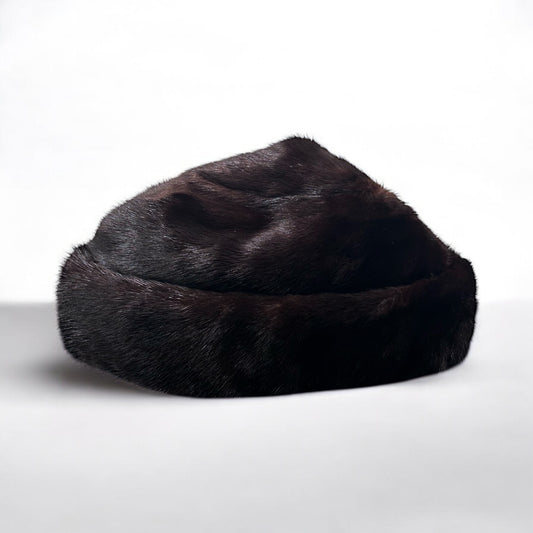 Vintage Brown Fur Hat
