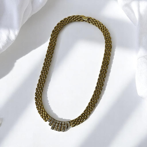 Vintage 14K gold plated necklace