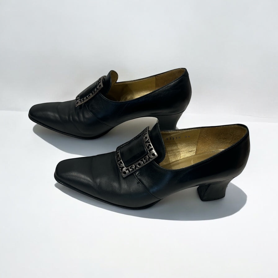 Vintage YSL Heeled Loafers
