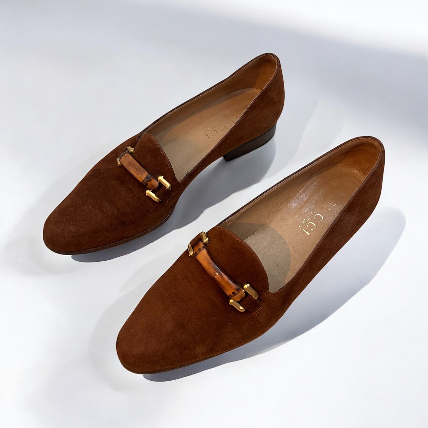 Vintage Gucci Bamboo loafers