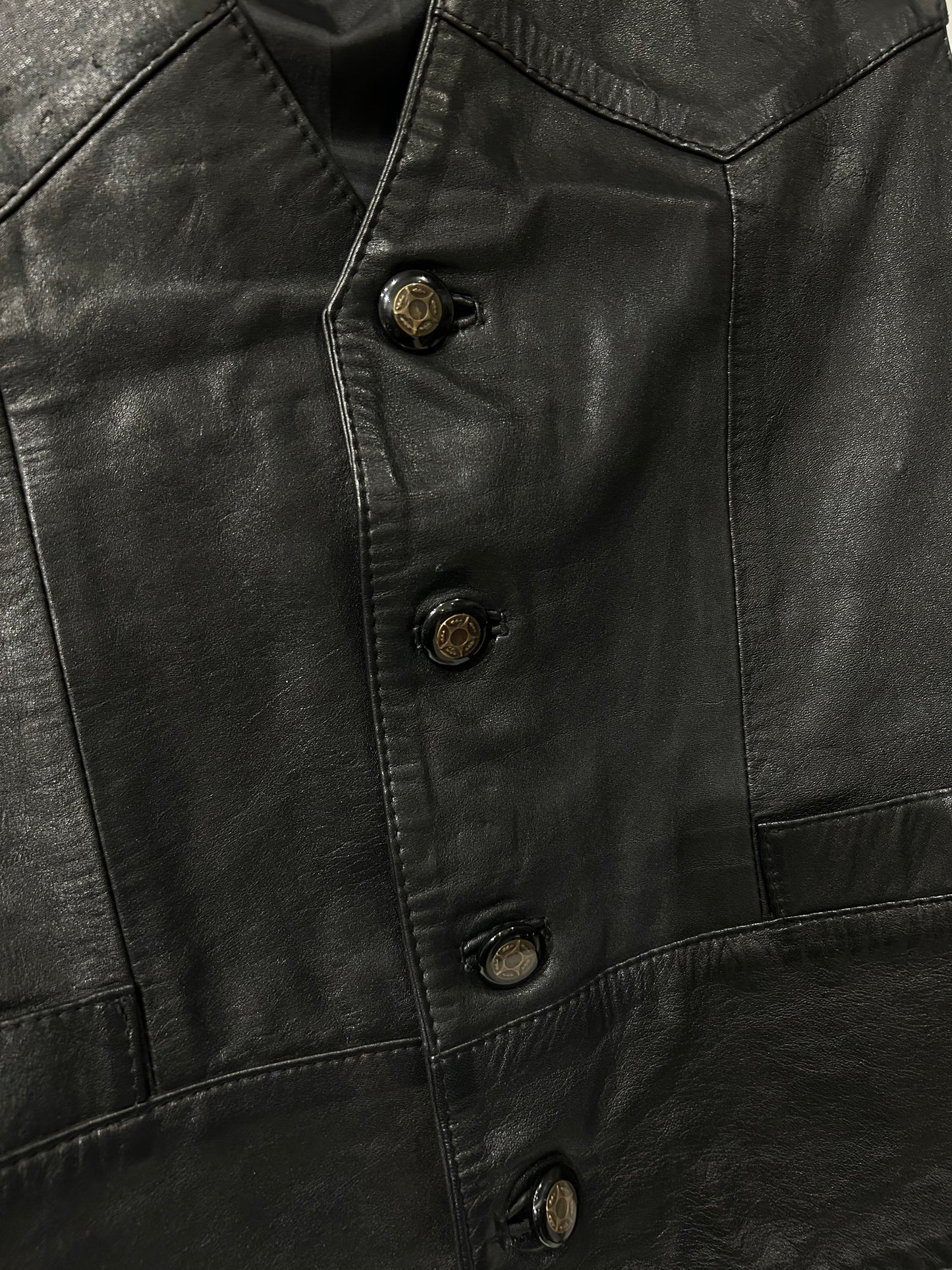Vintage leather vest
