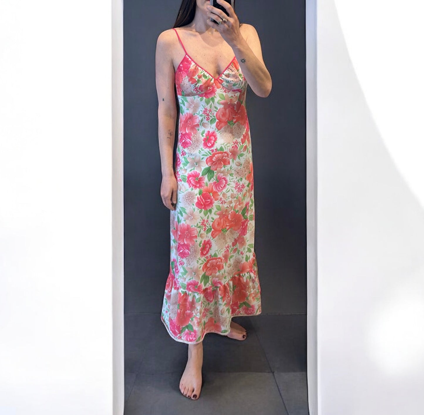 Vintage floral maxi dress
