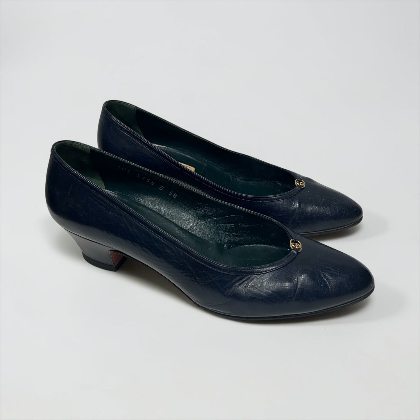 Vintage Gucci Leather Pumps|Late 80s