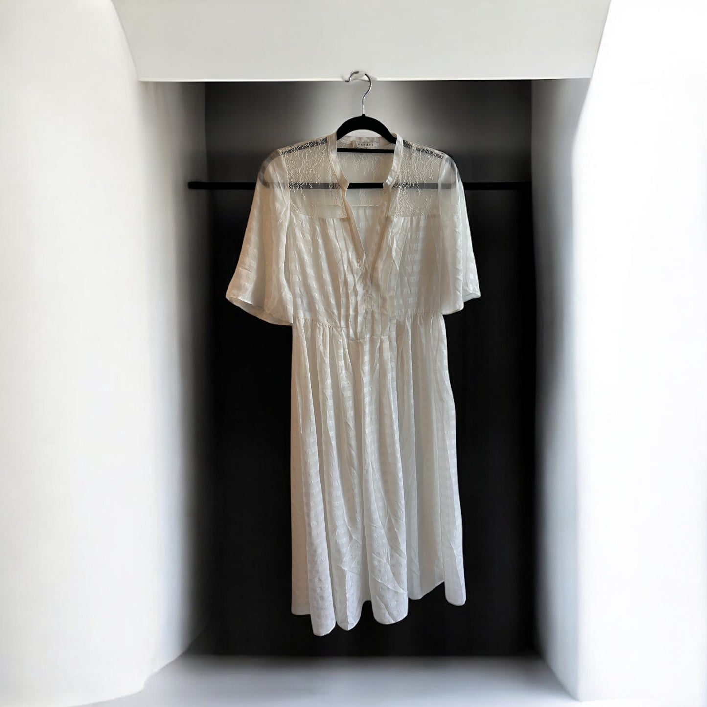 Sandro white dress