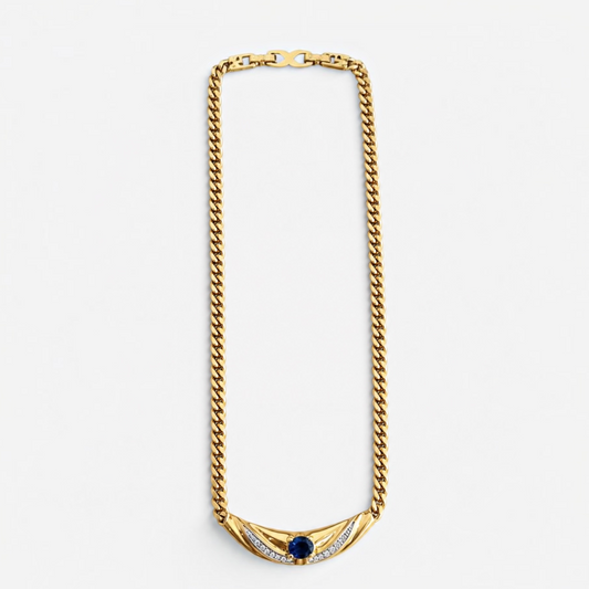 Vintage Nina Ricci Gold-Plated Statement Necklace | 1990s