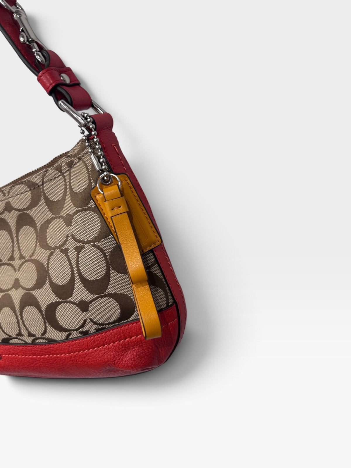 Vintage Coach Signature Monogram Shoulder Bag|Early 2000d