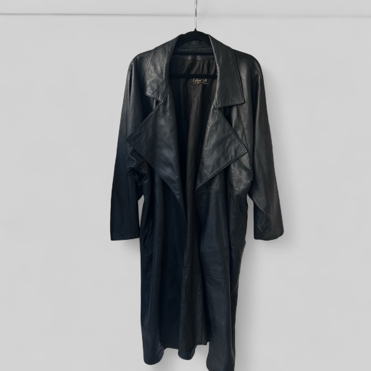 Vintage Ofnat Or Leather Trench Coat