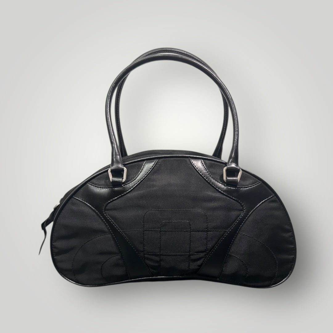 Prada Black Bowling Bag, Early 2000s