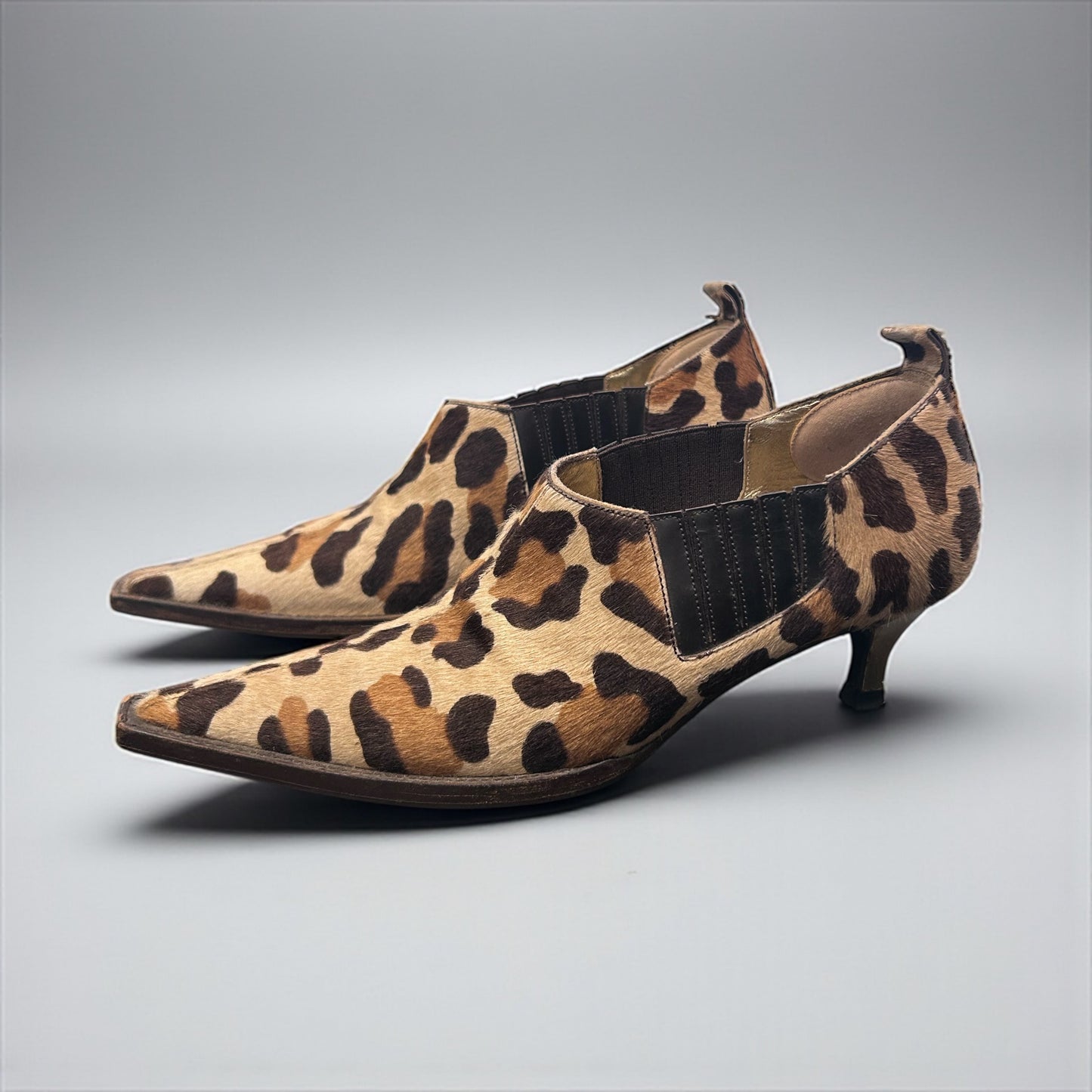 Dolce & Gabbana Leopard Harako Kitten Heel Shoes