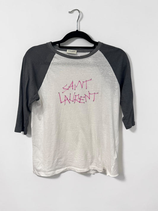 Saint Laurent Raglan Cotton T-Shirt