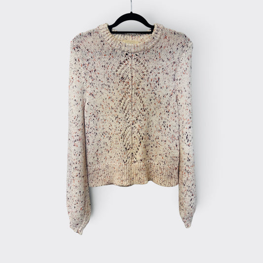 Sézane Cream Cotton Sweater