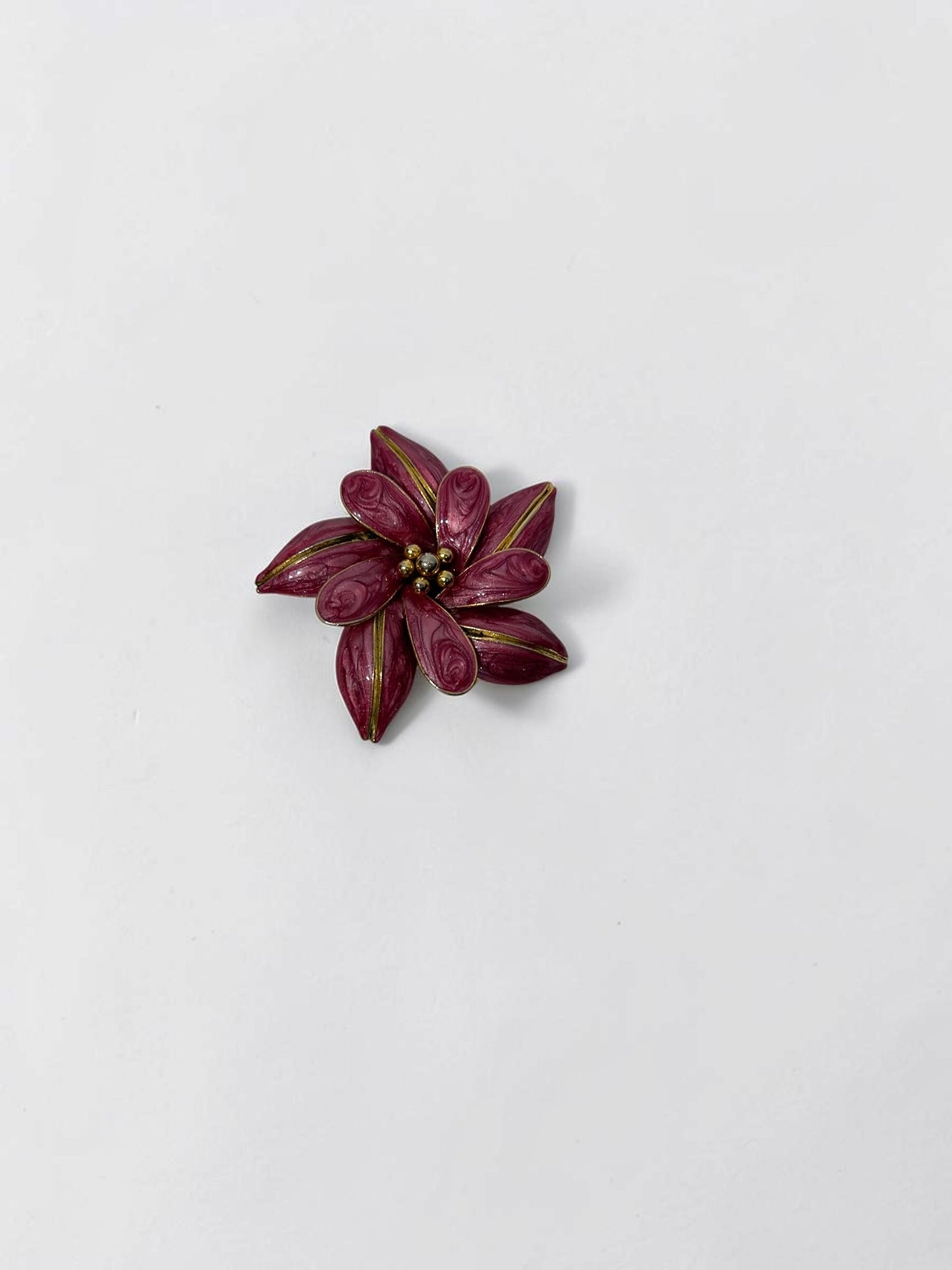 Vintage Enamel Floral Brooch |70s