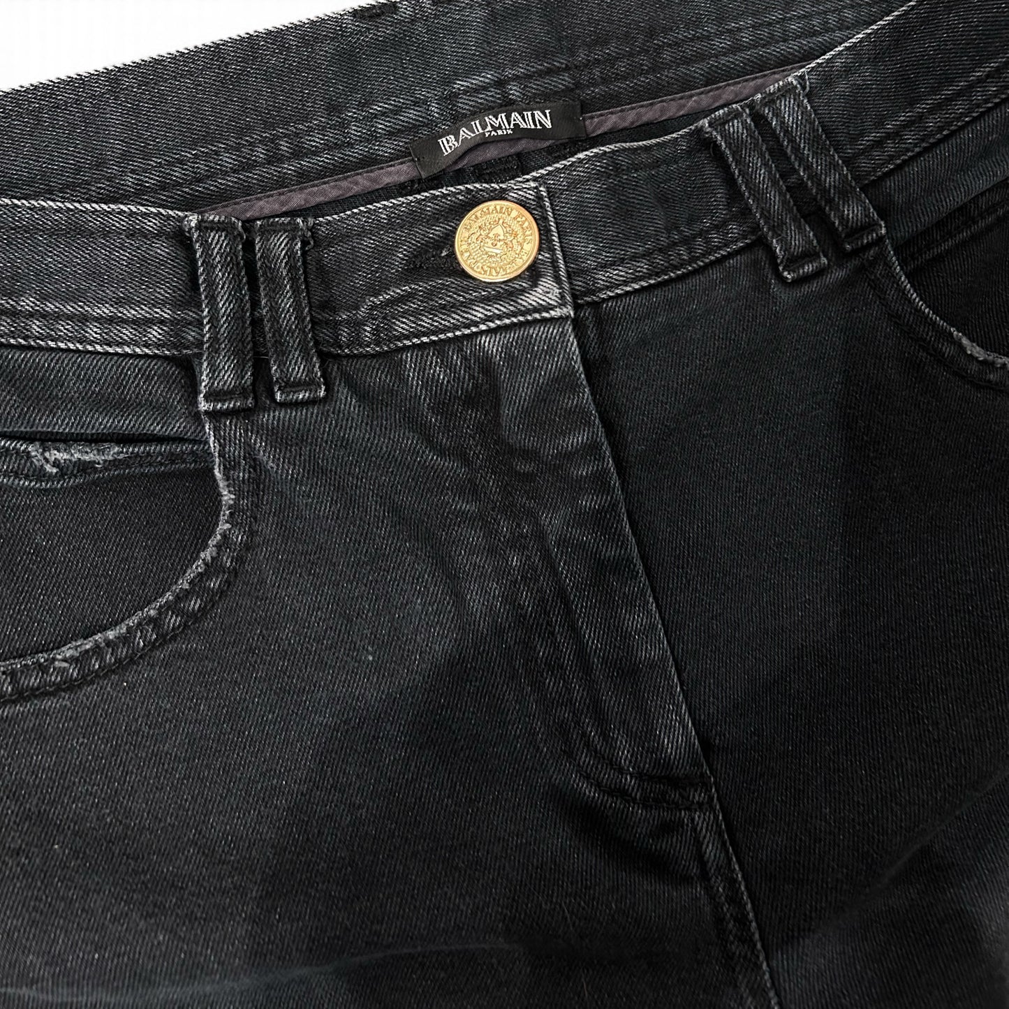Balmain Vintage Low-Rise Straight Jeans