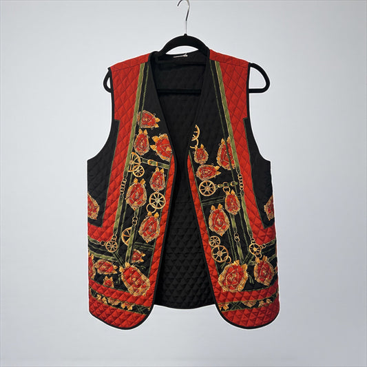 Vintage Quilted Baroque Vest