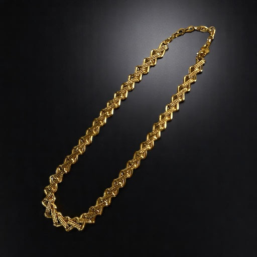 Vintage Monet gold plated necklace