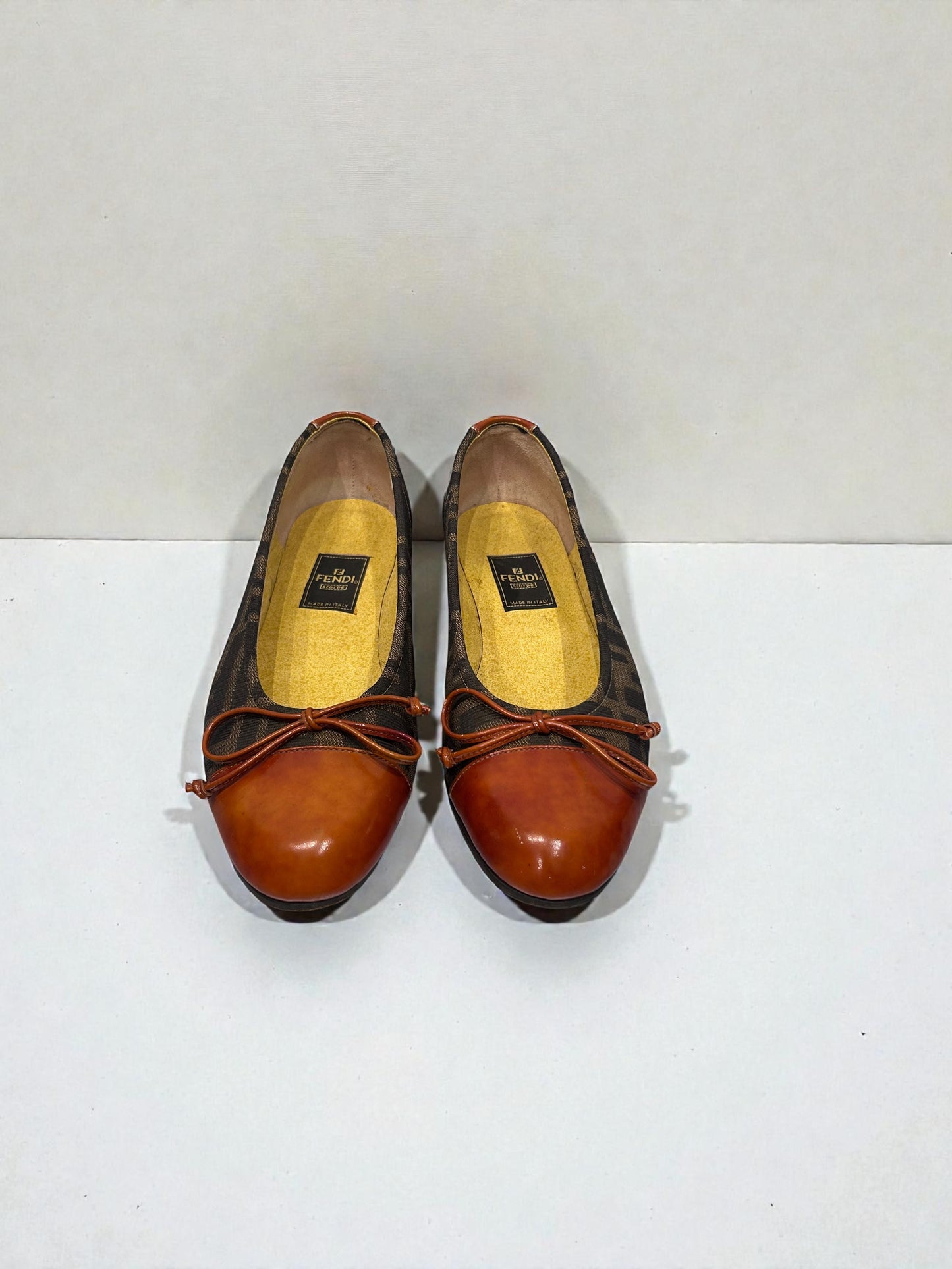 Vintage Fendi Zucca Ballet Flats| Early 2000s