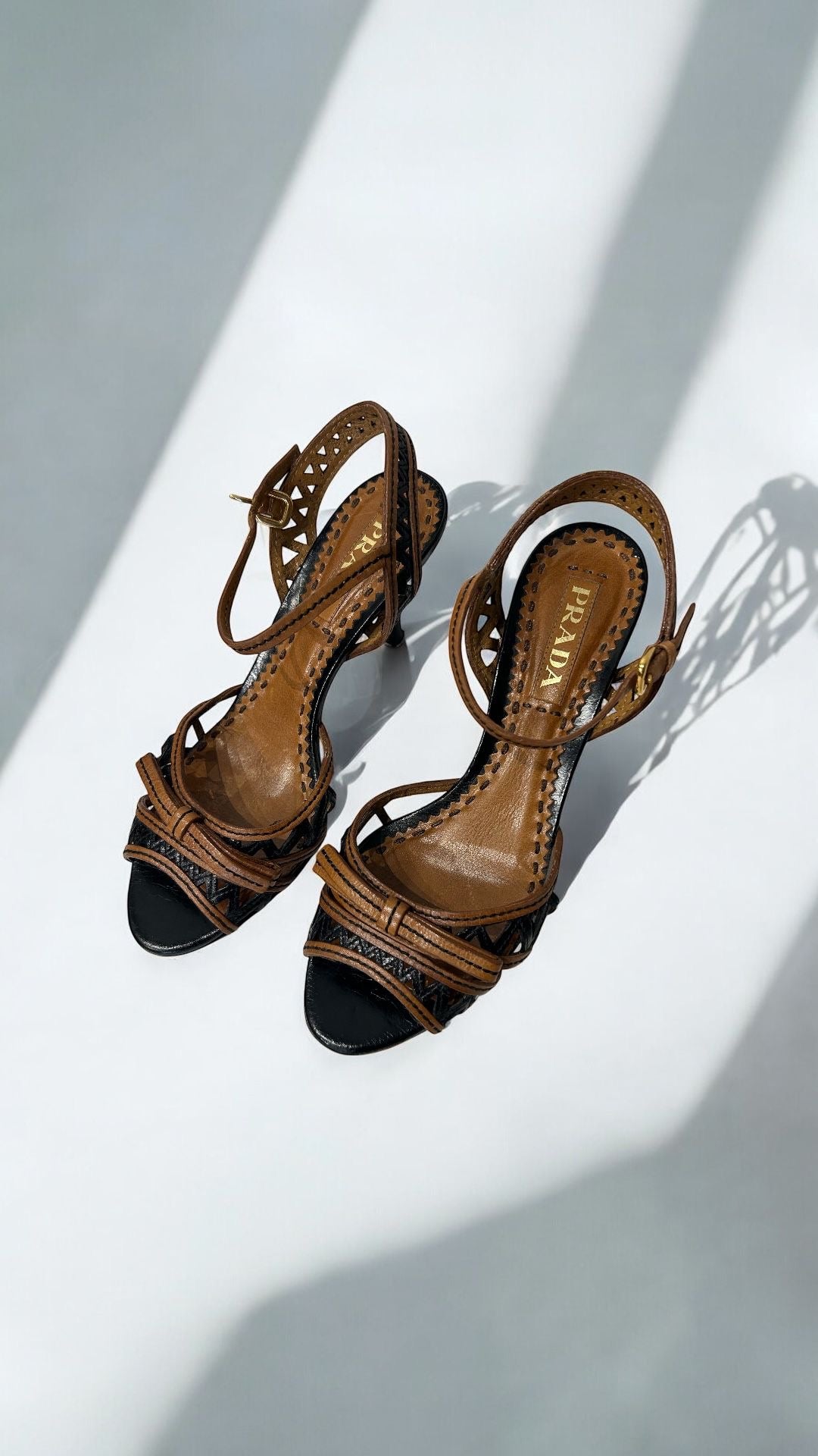 Vintage Prada heeled sandals