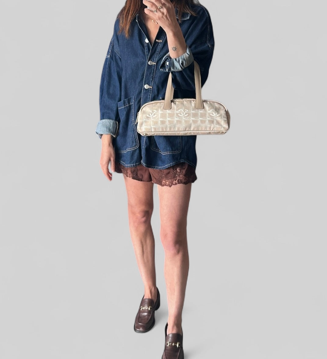 Vintage Chanel Travel Line Boston Bag -1999