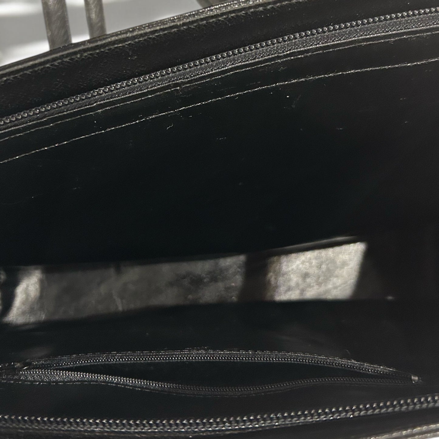 Vintage Black leather shoulder bag