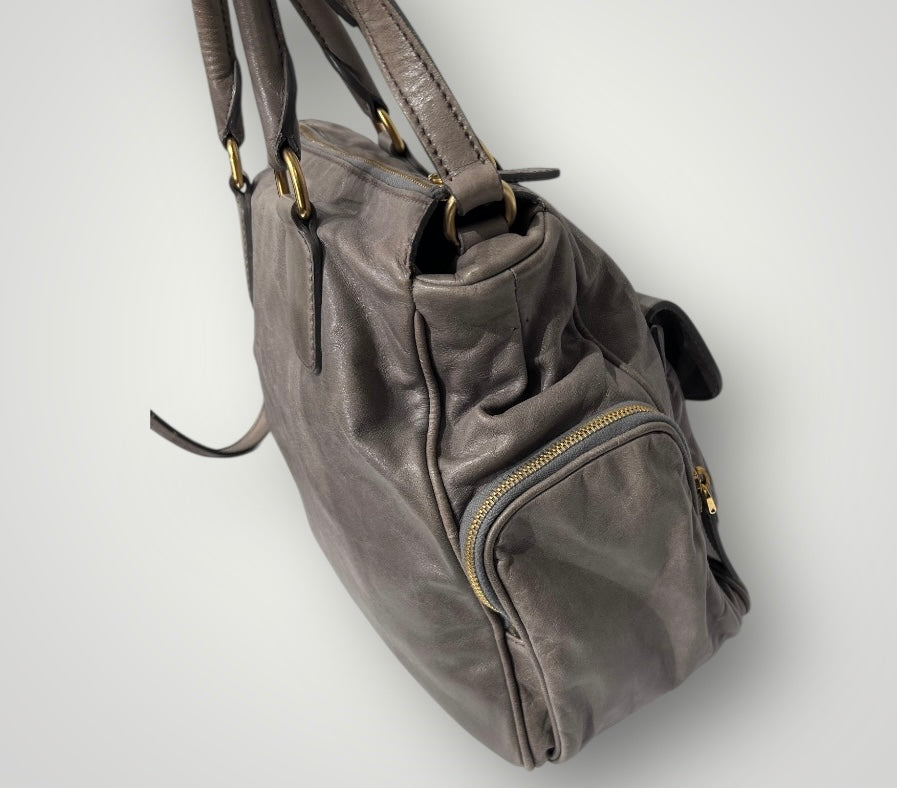 Vintage Miu Miu Leather Top Handle Bag