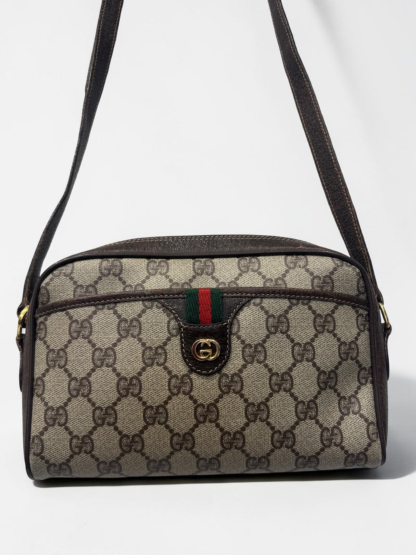 Vintage Gucci GG Supreme Crossbody Bag|Late 80s