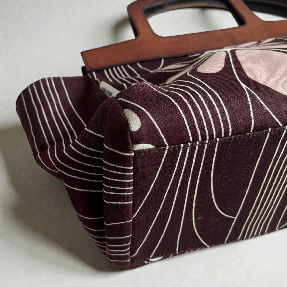 Rare Miu Miu Archive Reversible Floral & Leather Tote Bag| Early 2000s
