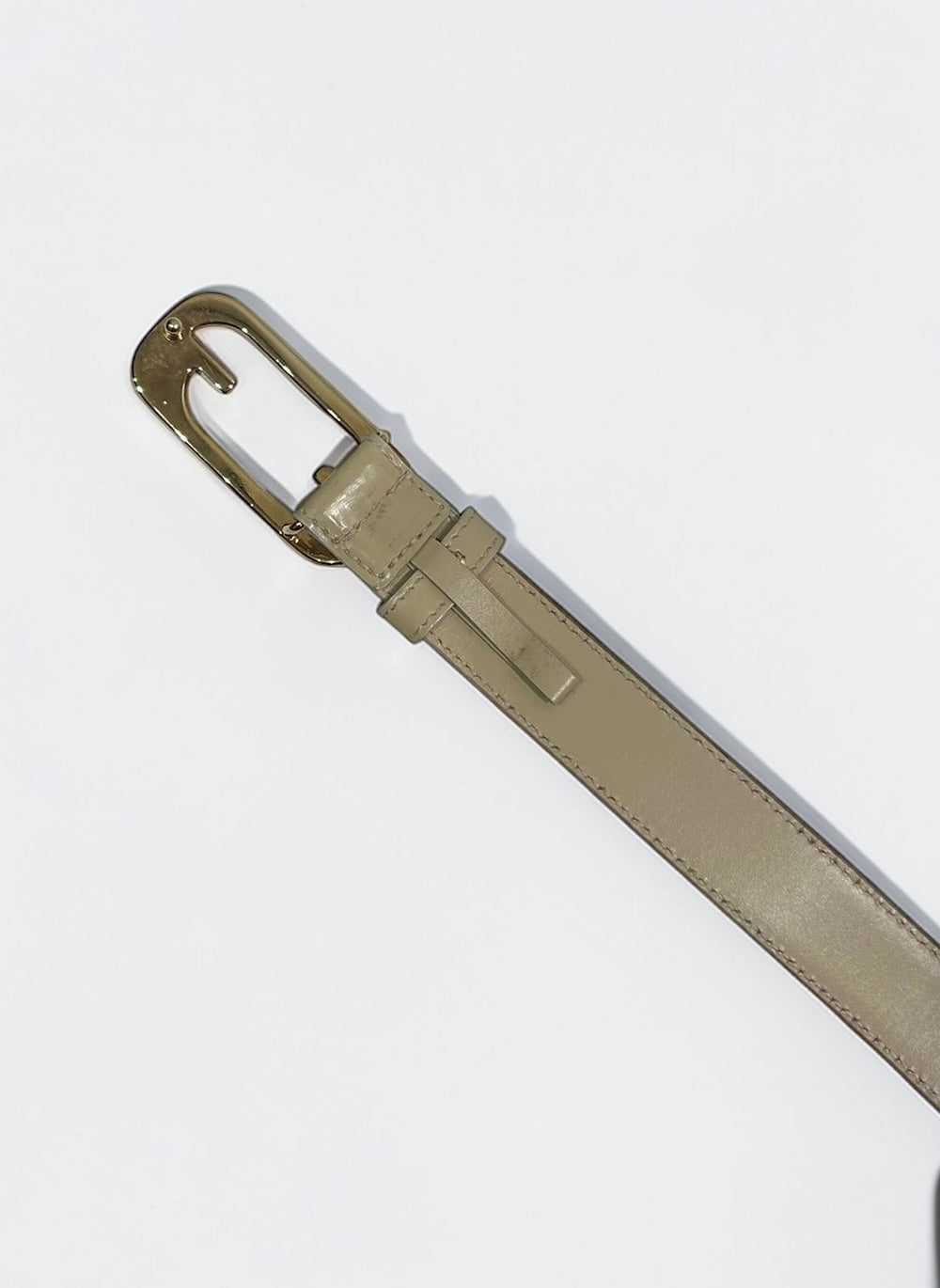 Vintage Gucci Interlocking Buckle Leather Belt| Late 1990