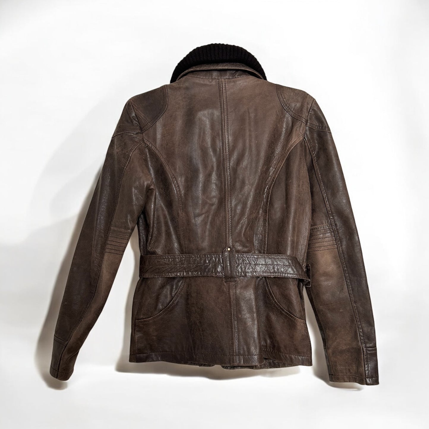 Vintage brown leather jacket