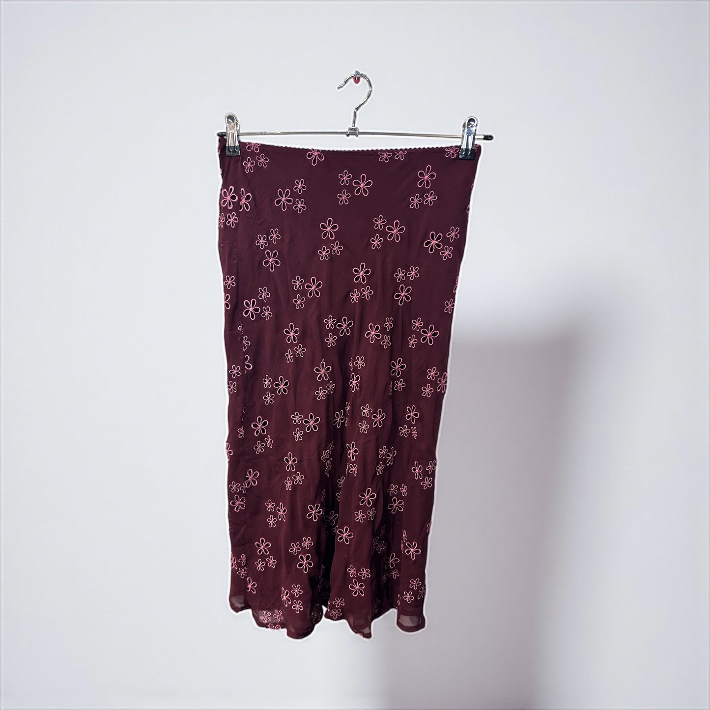 Vintage Hobbs London Embroidered Silk skirt