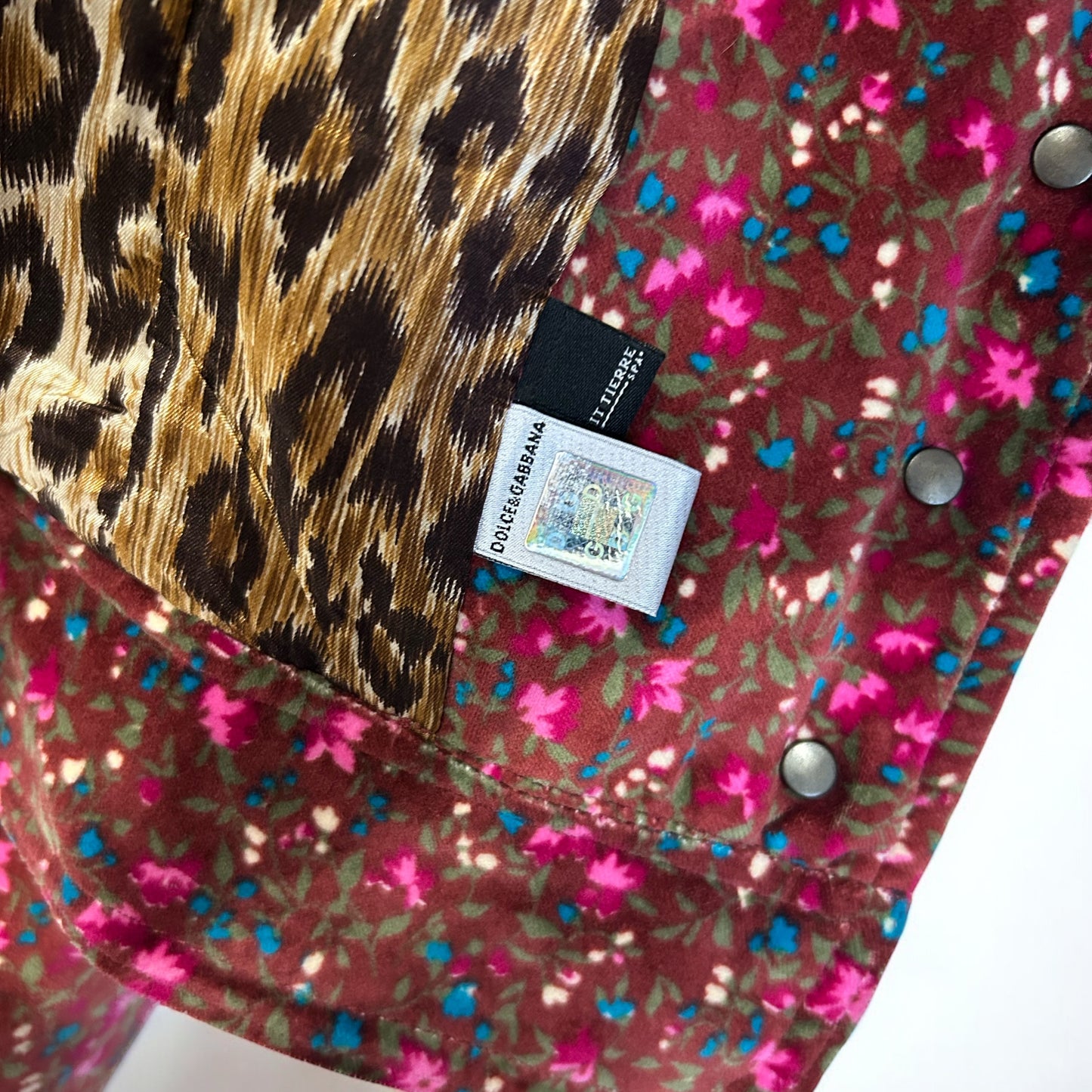 90’s DOLCE AND GABBANA Floral Velvet Jacket