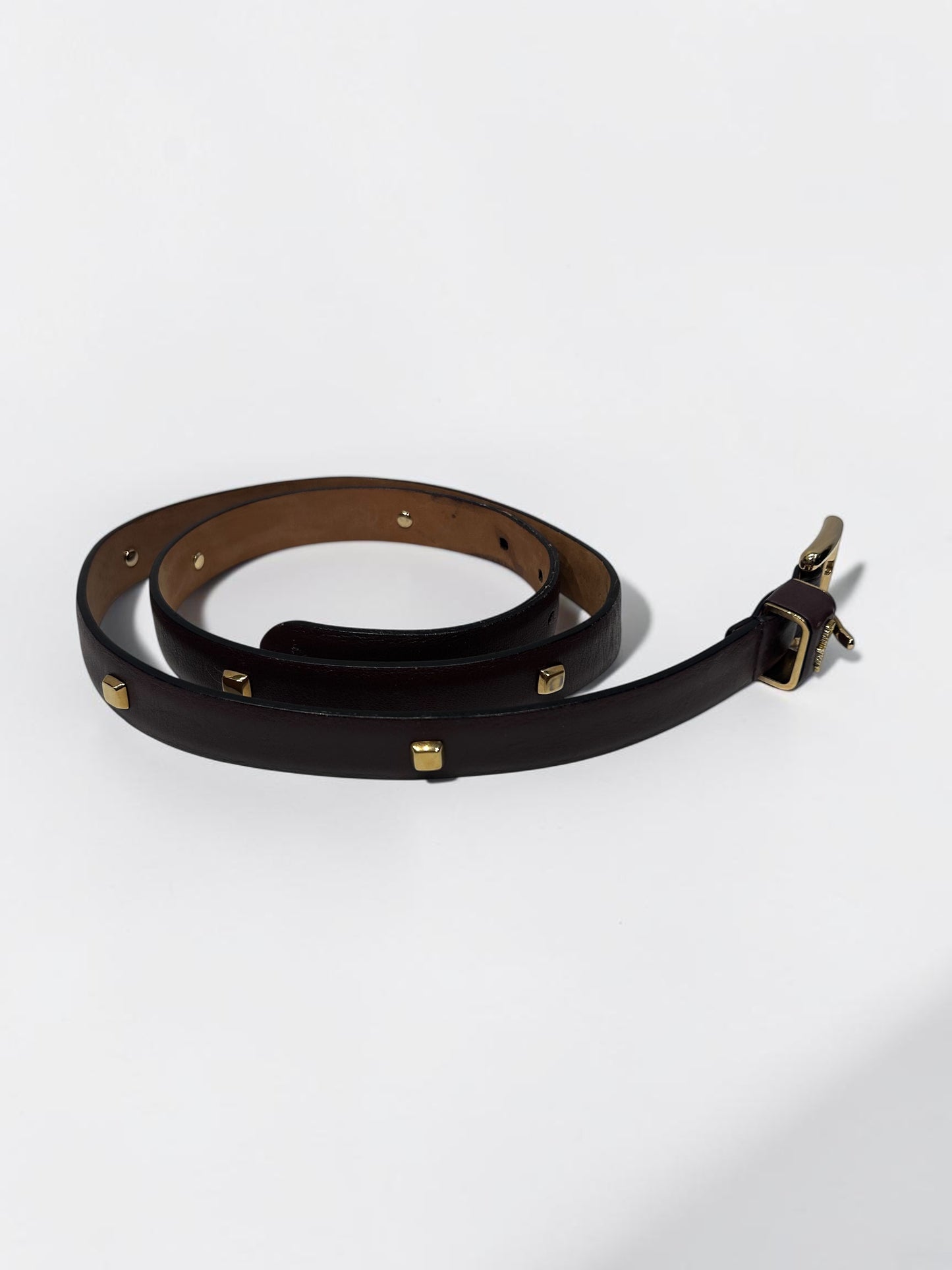 Salvatore Ferragamo Studded Leather Belt